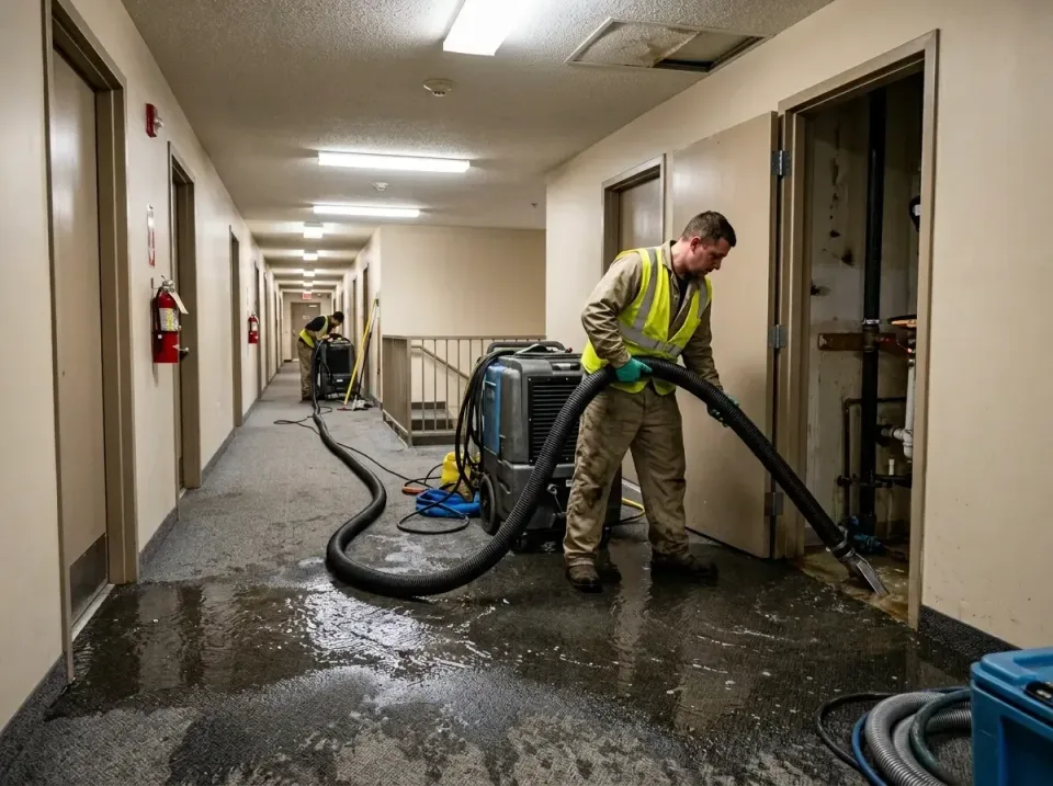 multi-unit-apartment-hallway-f-005 — frequently asked questions, Emergency Burst Pipe Water Extraction & Removal in Gladwin,…